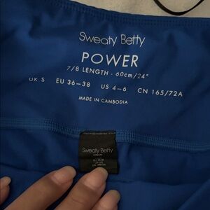 Sweaty Betty Power 7/8 Length Blue Leggings